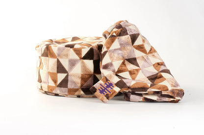 Bara | Meditatiekussenhoes Bruin Beige Meditatiekussenhoes Relax with Willow