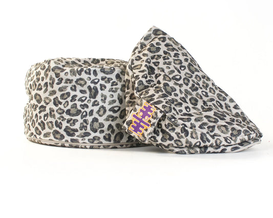 Bulu | Meditatiekussenhoes Grijs Leopard Meditatiekussenhoes Relax with Willow