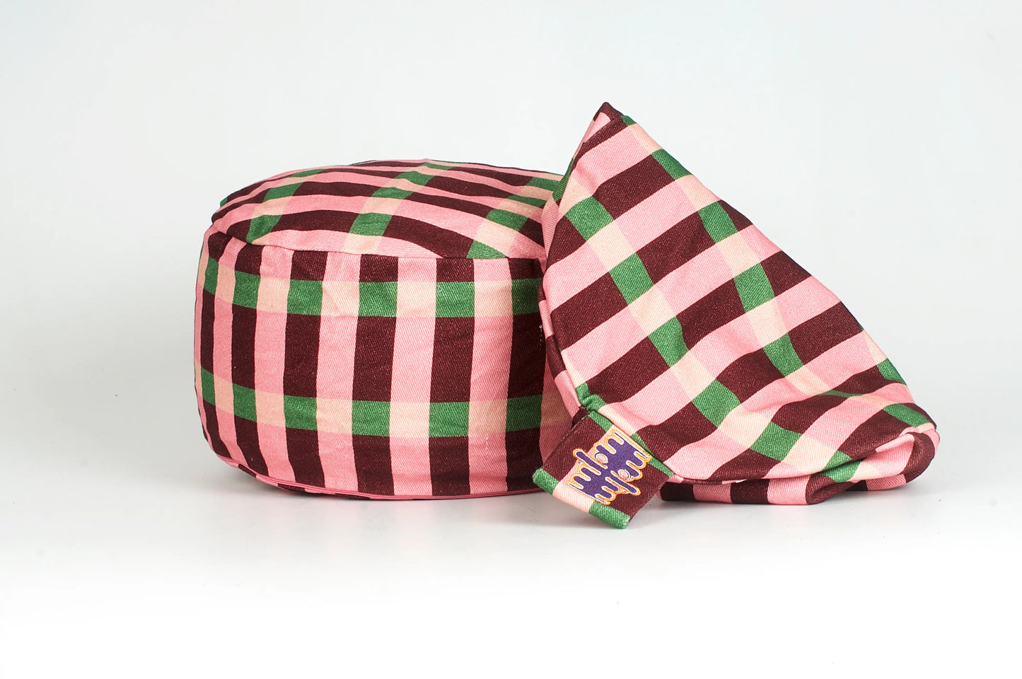 Ceria | Meditatiekussenhoes Roze Bordeaux Meditatiekussenhoes Relax with Willow
