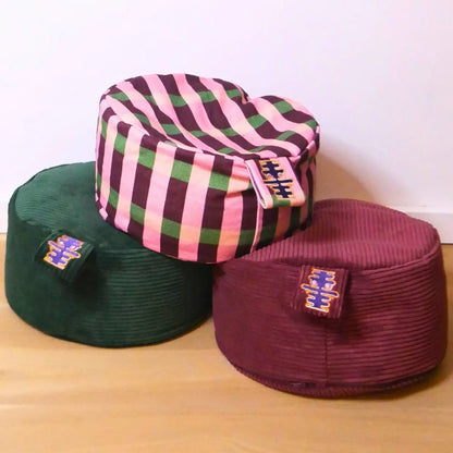Ceria | Meditatiekussenhoes Roze Bordeaux Meditatiekussenhoes Relax with Willow