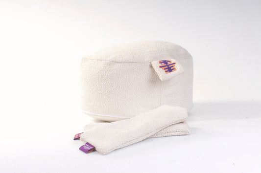 Lembut | Meditatiekussenhoes Creme Teddy Meditatiekussenhoes Relax with Willow