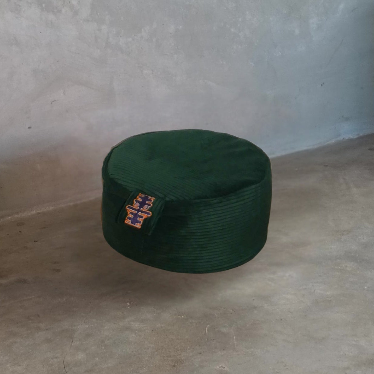 Meditatiekussen-hoes Zamrud - Velvet Greenm- Relax with willow 