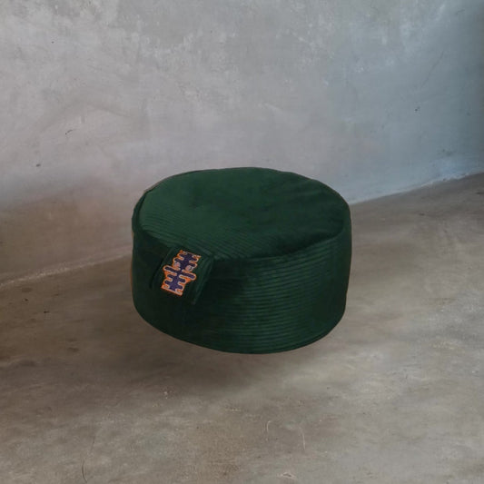 Meditatiekussen-hoes Zamrud - Velvet Greenm- Relax with willow 