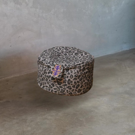 Meditatiekussenhoes Bulu leopard grijs relax with willow 